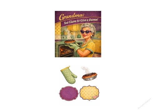 Grand mother vintage card 