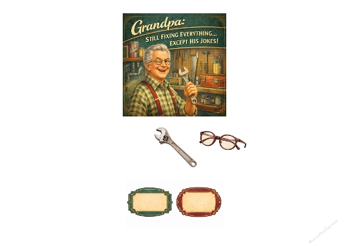 Still Fixing Everything… Except His Jokes! – Funny Retro Grandpa