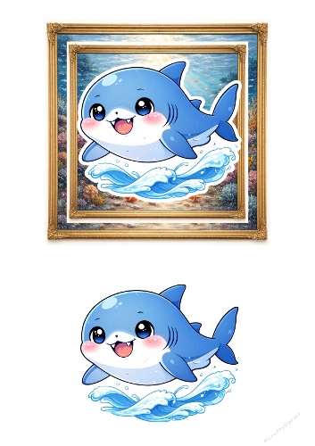 3d card easy shark