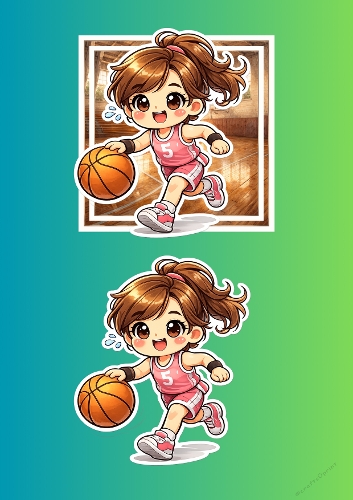 Basketball 3d card