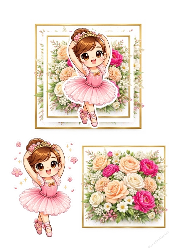 Ballerina 3d card