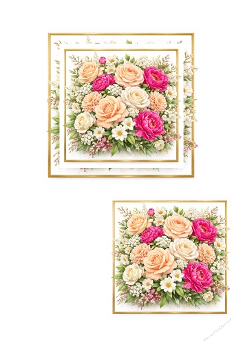 Kit floral background 3d