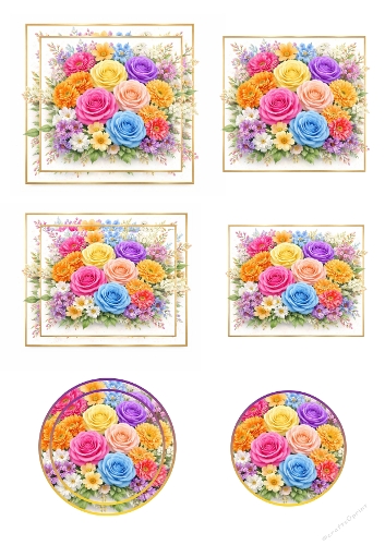 Kit 3 mini 3d card backgrounds 