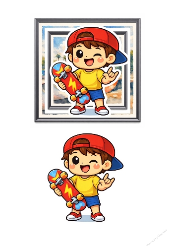 Skate 3d card 