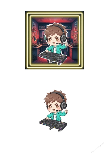 DJ boy 3d card