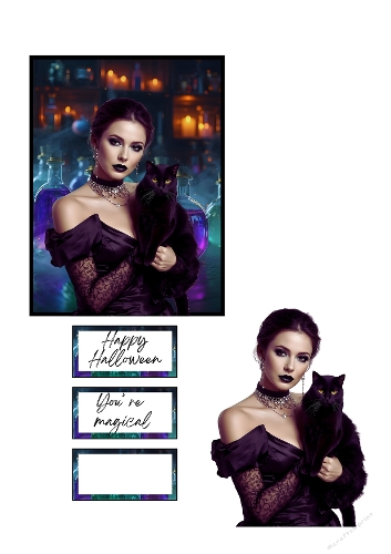 WITCH 3d card