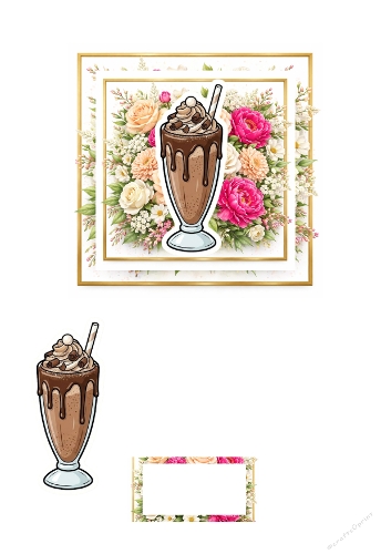 Melted Chocolate Drip 3D Card