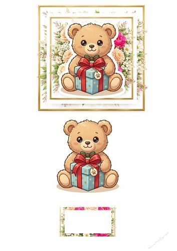 Floral Nanny Appreciation 3D Card