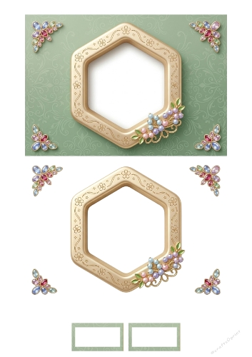 beautiful elements for a 3D card