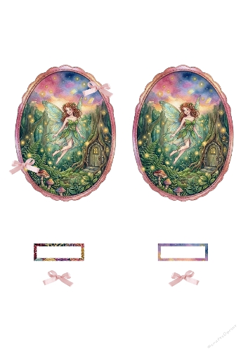 Enchanted Fairy Garden 3D Card with Magical Floral Details