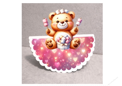 teddy bear culbuto 3d 