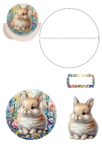 rabbit 3d card