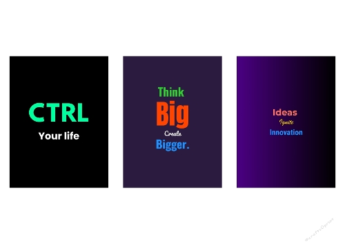 Motivational Posters Image Kit – Bold Typography & Inspiring Quotes