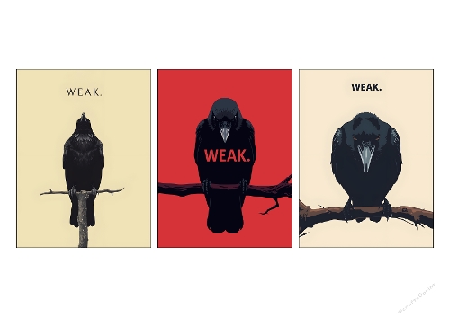 Dark Wit Raven Collection - Sarcastic Minimalist Poster Trio