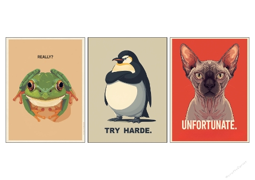 Judgmental Animal Attitudes - Sarcastic Minimalist Trio