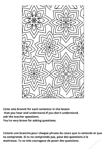 Star Focus Coloring Sheet – Confidence & Attention Activity for Kids with ADHD