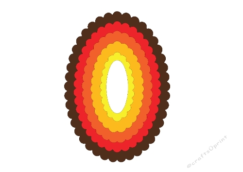 Layered Oval Card Shape Bundle – SVG & Silhouette Cutting Files