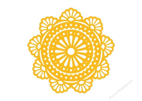 Floral Mandala Cut File – Intricate Round SVG & Silhouette Design
