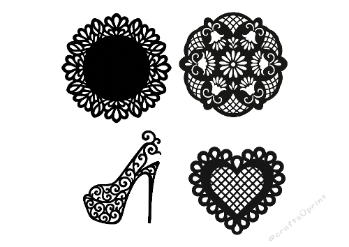 Lace Mandala & Filigree Shoe Bundle – Intricate SVG & Silhouette Cutting File Kit