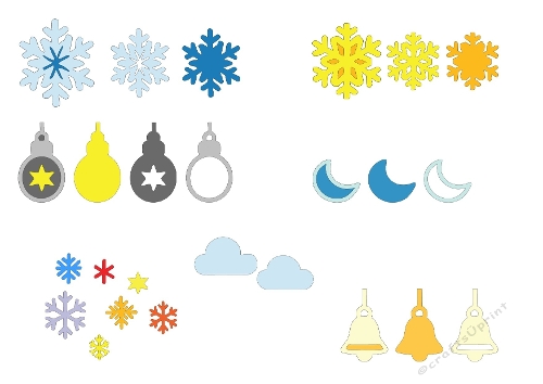 Winter & Holiday Icons – Decorative SVG Cutting File Set