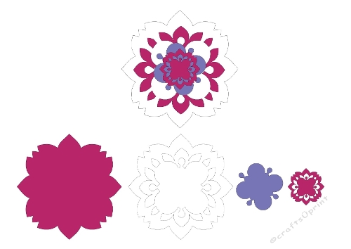 3D Layered Floral Mandala – Decorative Petal SVG Cutting File