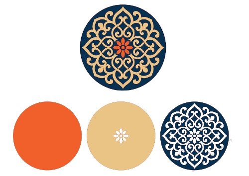 Decorative Mandala Circle – Ornamental Layered SVG Cutting File