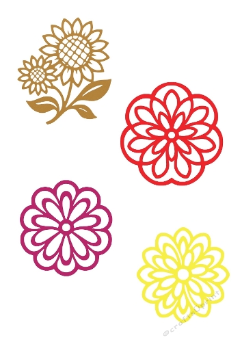 Decorative Floral Mandala Kit | Intricate Cut File Set | SVG and Silhouette Files