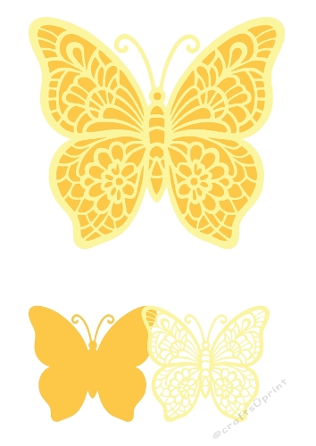 3D Layered Butterfly Set | Decorative Cut File Kit | SVG and Silhouette Files