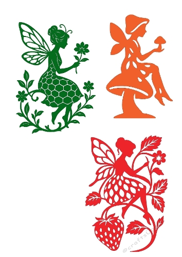 Fairy Silhouette Trio | Fantasy Cut File Kit | SVG and Silhouette Files