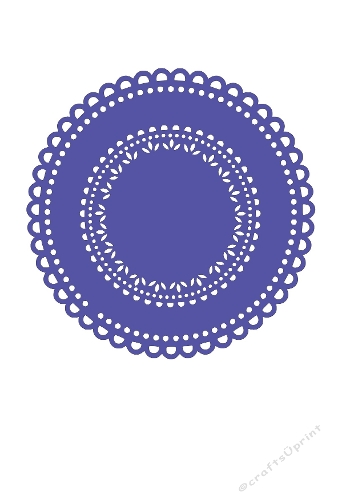 Decorative Lace Mandala | Circular Cut File | SVG and Silhouette Files