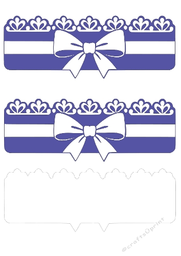 Wedding & Romantic Letter Strips | Decorative Cut File | SVG and Silhouette Files