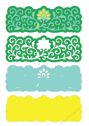 3D Floral Panels | Layered Decorative Cut File | SVG and Silhouette Files
