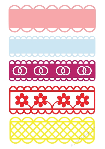3D Decorative Borders Kit | Layered Cut File Set | SVG and Silhouette Files