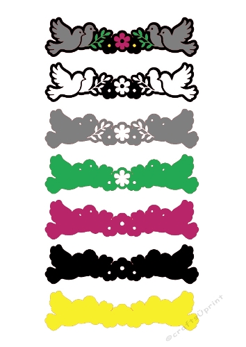 3D Birds Ornament Kit | Layered Decorative Cut File | SVG and Silhouette Files
