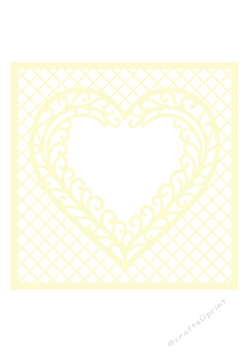 Ornamental Heart Frame | Decorative Cut File | SVG and Silhouette Files