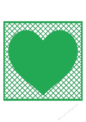 Simple Heart Frame | Decorative Cut File | SVG and Silhouette Files