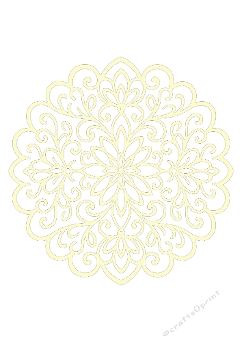 Ornamental Mandala Design | Decorative Cut File | SVG and Silhouette Files