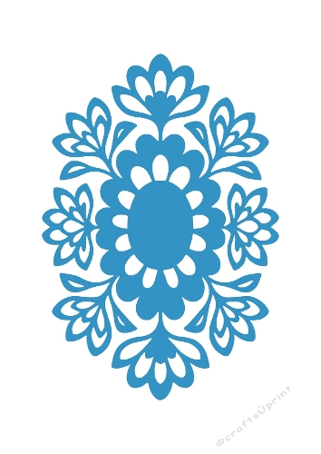 Floral Mandala Ornament | Decorative Cut File | SVG and Silhouette Files