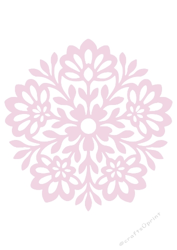 Floral Mandala Ornament | Decorative Cut File | SVG and Silhouette Files