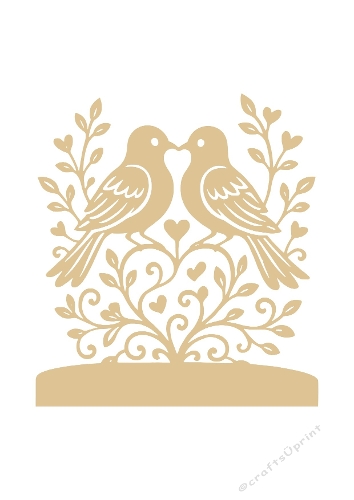 Love Birds Silhouette | Decorative Cut File | SVG and Silhouette Files