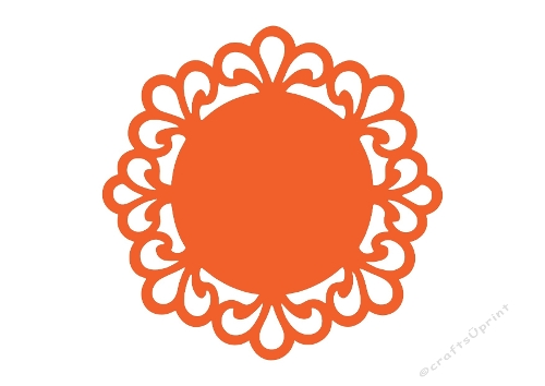 Decorative Ornamental Circle – Lace Border SVG Cutting File