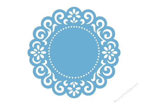 Decorative Lace Circle – Ornamental Frame SVG & Silhouette Cutting File