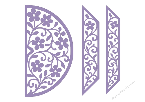 Floral Decorative Shapes Set – SVG & Silhouette Cut Files