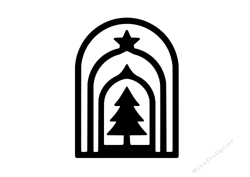 Minimalist Christmas Tree SVG 