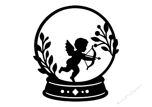  Romantic Silhouette Cut File for Valentine Cards & Silhouette Crafts
