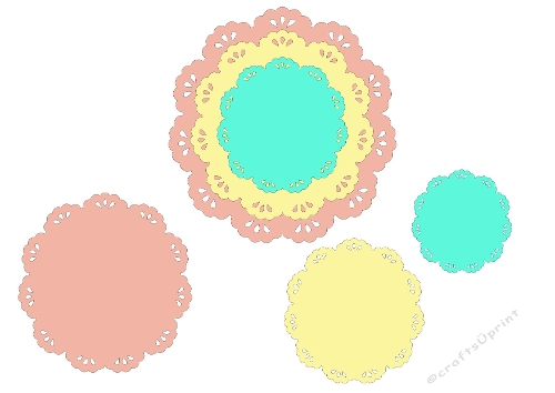 Scalloped Circle Ornament SVG 