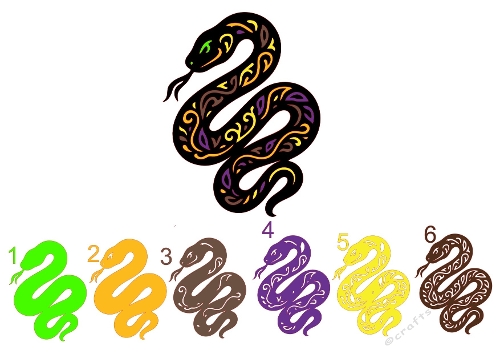 Patterned & Silhouette Reptile Cut Files for Cards & Silhouette Crafts