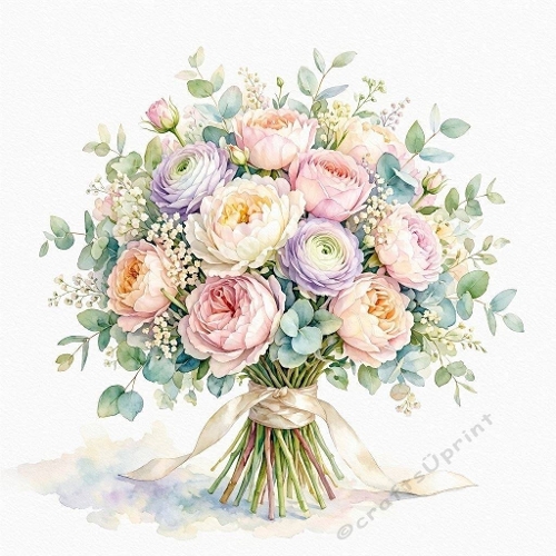 Peonies & Roses Pastel Arrangement 