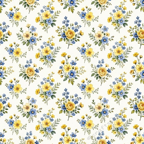 red yellow floral pattern, seamless botanical background, roses blossoms design, digital paper flowers, elegant floral print, repeating flower tile, craft paper botanical, pastel beige floral