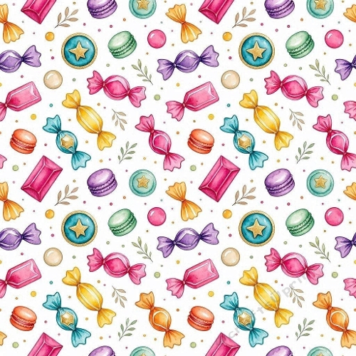 Playful Confectionery Aquarelle Design